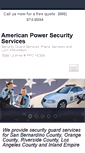 Mobile Screenshot of americanpowersecurity.com