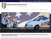 Tablet Screenshot of americanpowersecurity.com